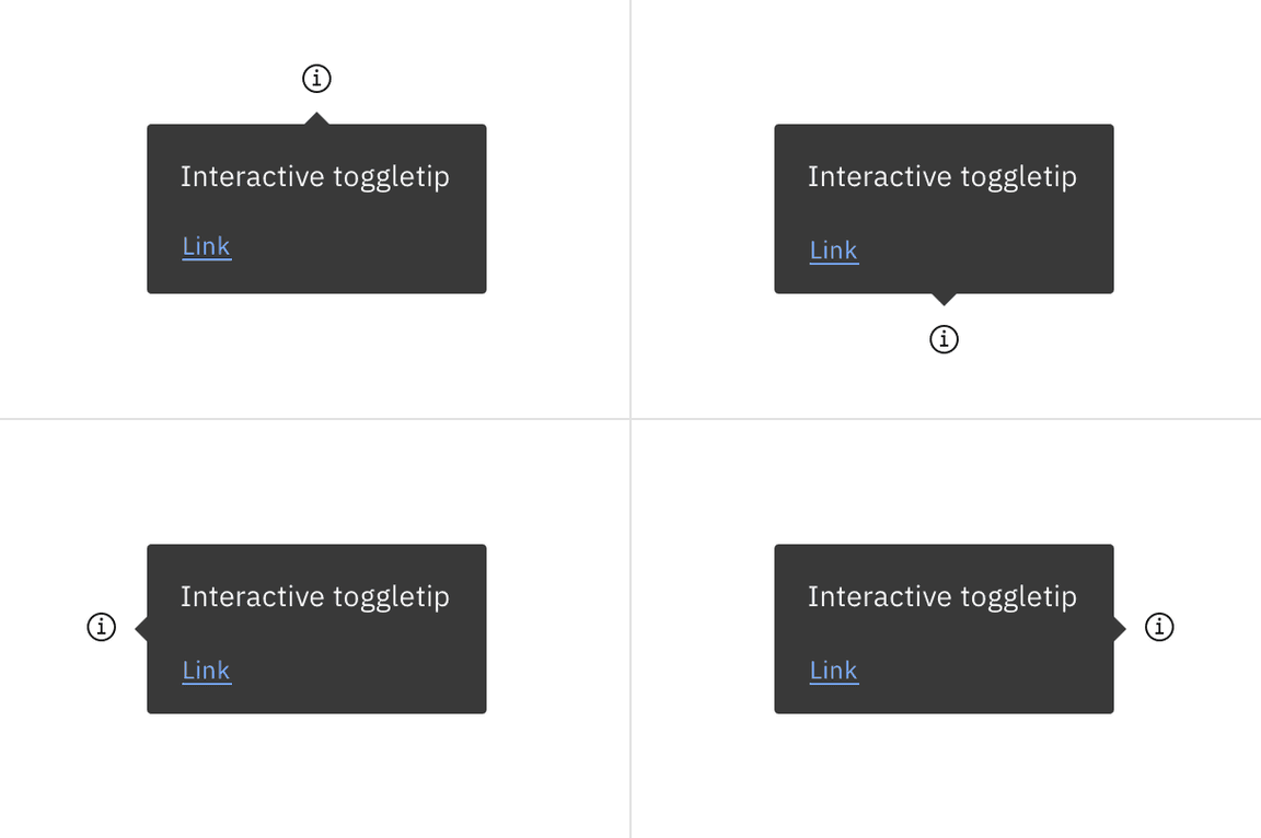 Toggletip placement